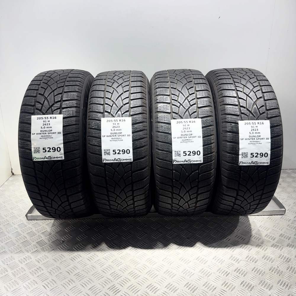 Gomme Usate 205 55 R16 91H Dunlop SP Winter Sport 3D 71% Invernali