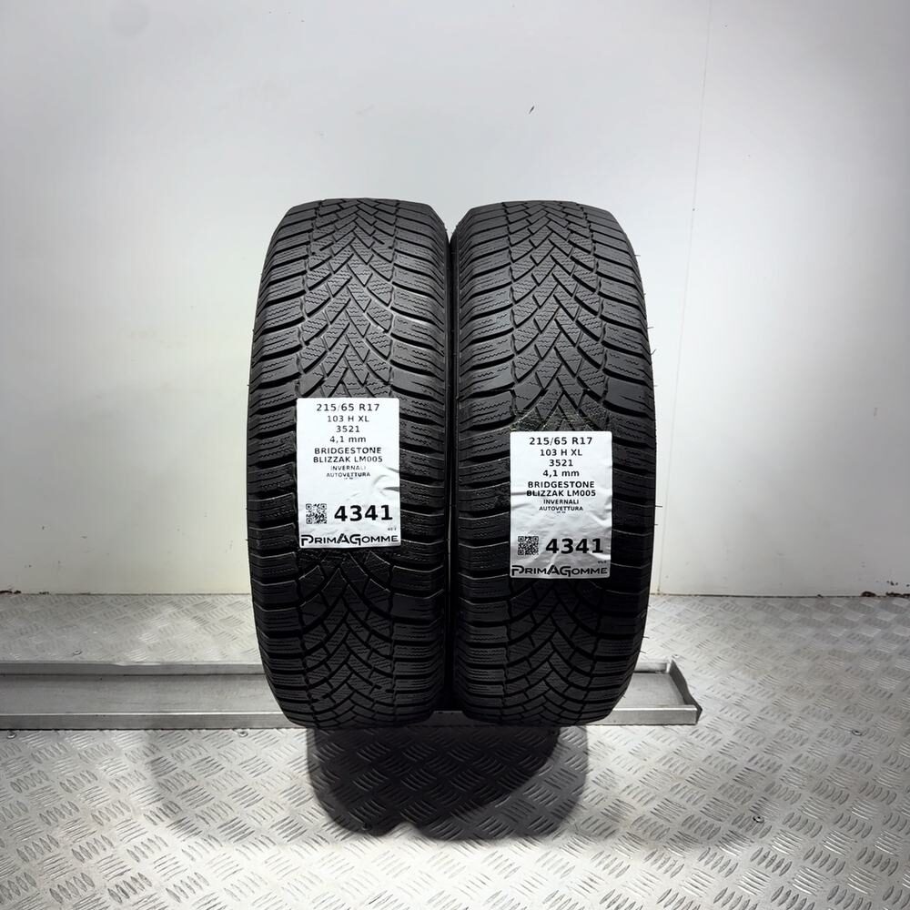 Gomme Usate 215 65 R17 103H XL Bridgestone Blizzak LM005 Invernali