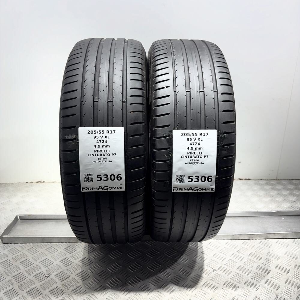 Gomme Usate 205 55 R17 95V XL Pirelli Cinturato P7 Estive