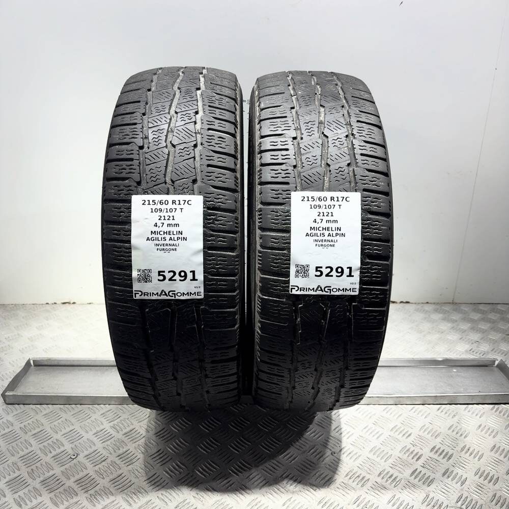 Gomme Usate 215 60 R17C 109/107T Michelin Agilis Alpin Invernali