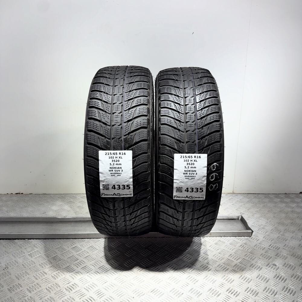 Gomme Usate 215 65 R16 102H XL Nokian WR SUV 3 74% Invernali