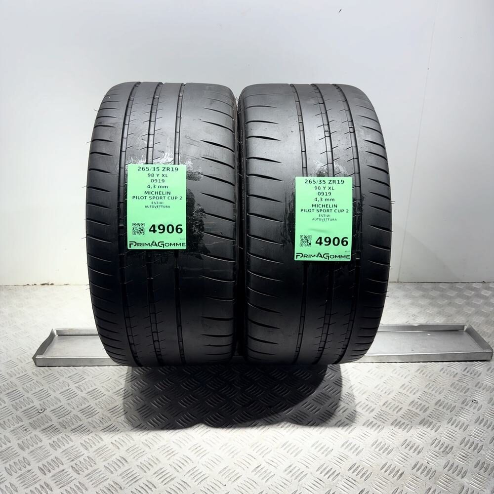 Gomme Usate 265 35 ZR19 98Y XL Michelin Pilot Sport Cup 2 Estive