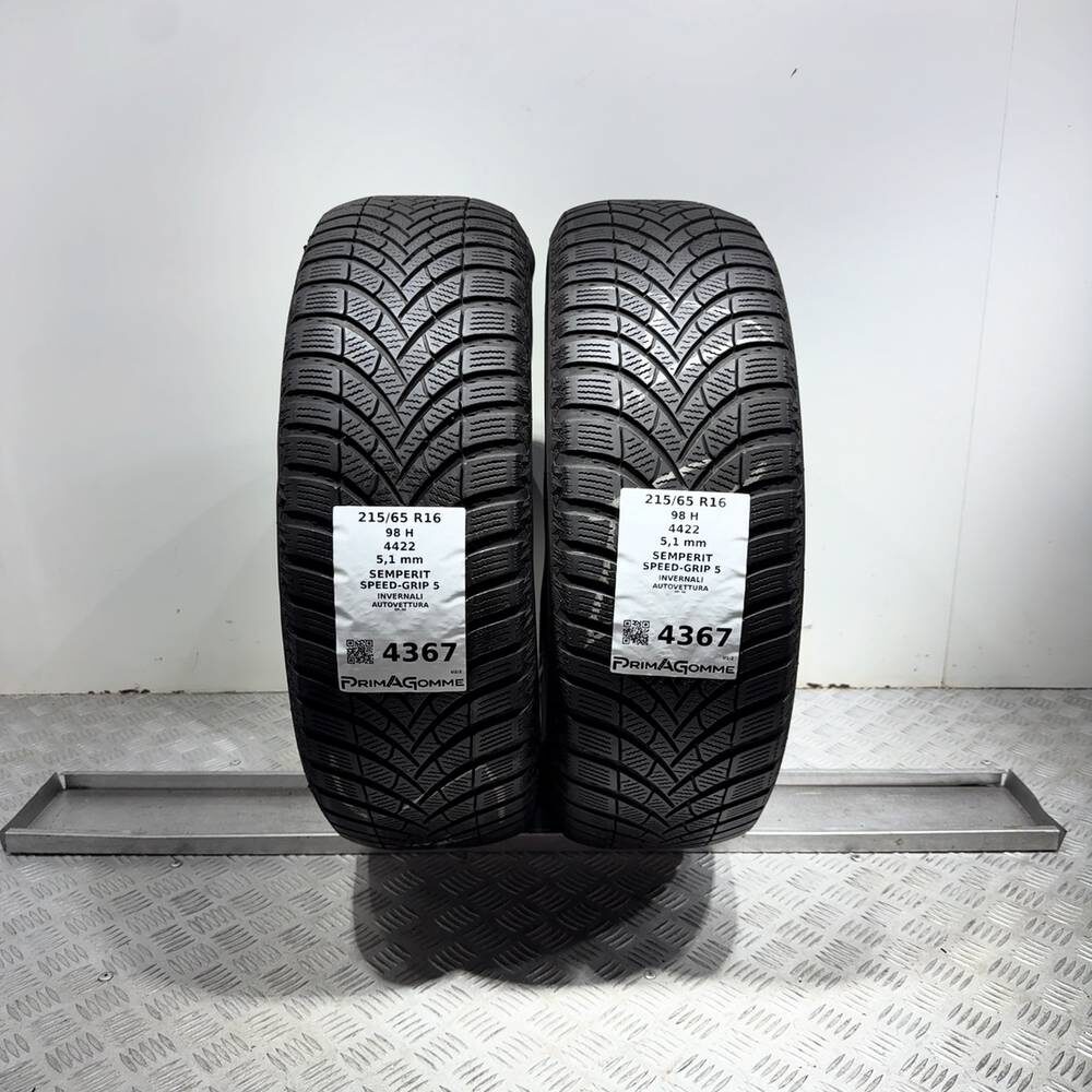 Gomme Usate 215 65 R16 98H Semperit Speed-Grip 5 73% Invernali