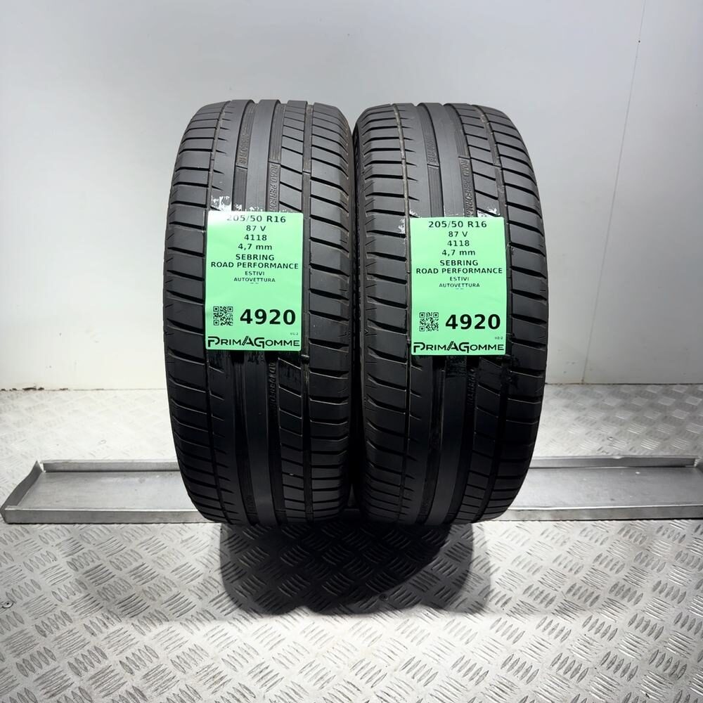 Gomme Usate 205 50 R16 87V Sebring Road Performance Estive