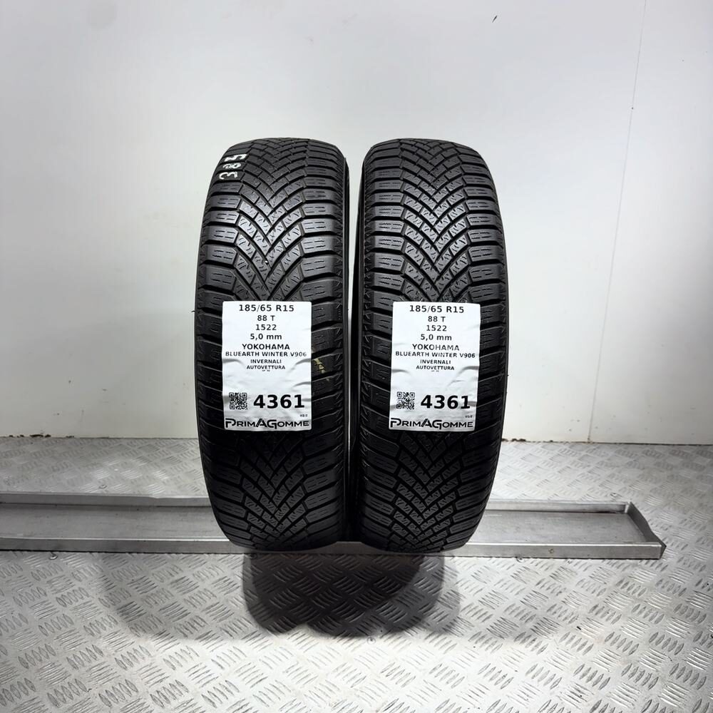 Gomme Usate 185 65 R15 88T Yokohama Bluearth Winter V906 71% Invernali