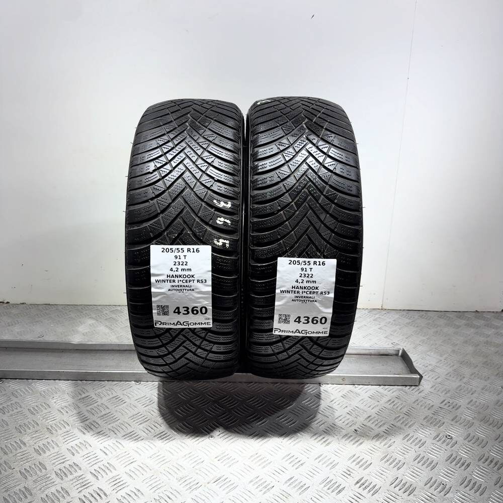 Gomme Usate 205 55 R16 91T Hankook Winter I*Cept RS3 Invernali