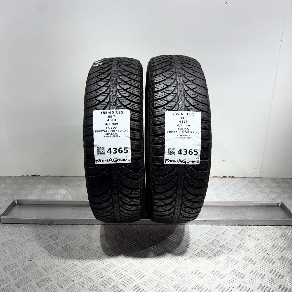 Gomme Usate 185 65 R15 88T Fulda Kristall Montero 3 Invernali