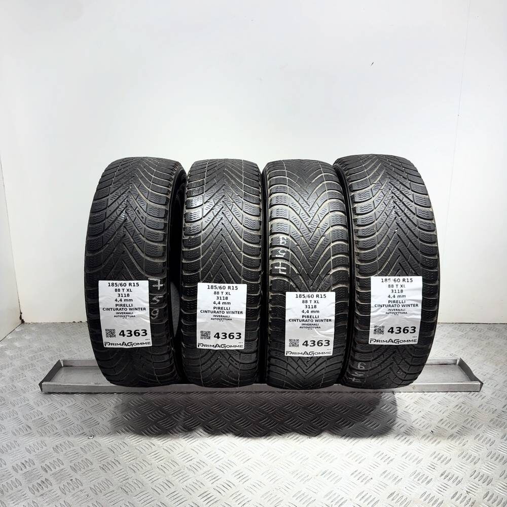 Gomme Usate 185 60 R15 88T XL Pirelli Cinturato Winter Invernali
