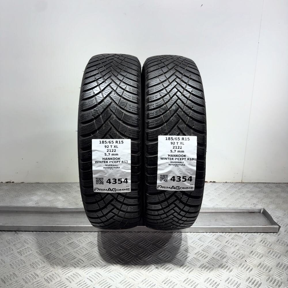 Gomme Usate 185 65 R15 92T XL Hankook Winter I*Cept RS3 81% Invernali