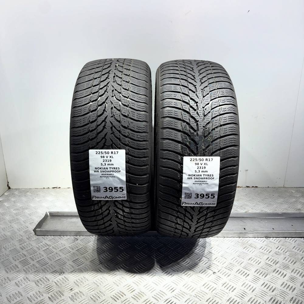 Gomme Usate 225 50 R17 98V XL Nokian Tyres WR Snowproof 76% Invernali