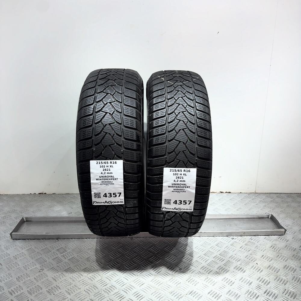 Gomme Usate 215 65 R16 102H XL Uniroyal Winterexpert Invernali