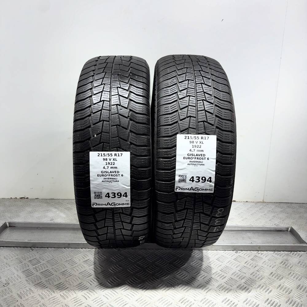 Gomme Usate 215 55 R17 98V XL Gislaved Euro*Frost 6 Invernali
