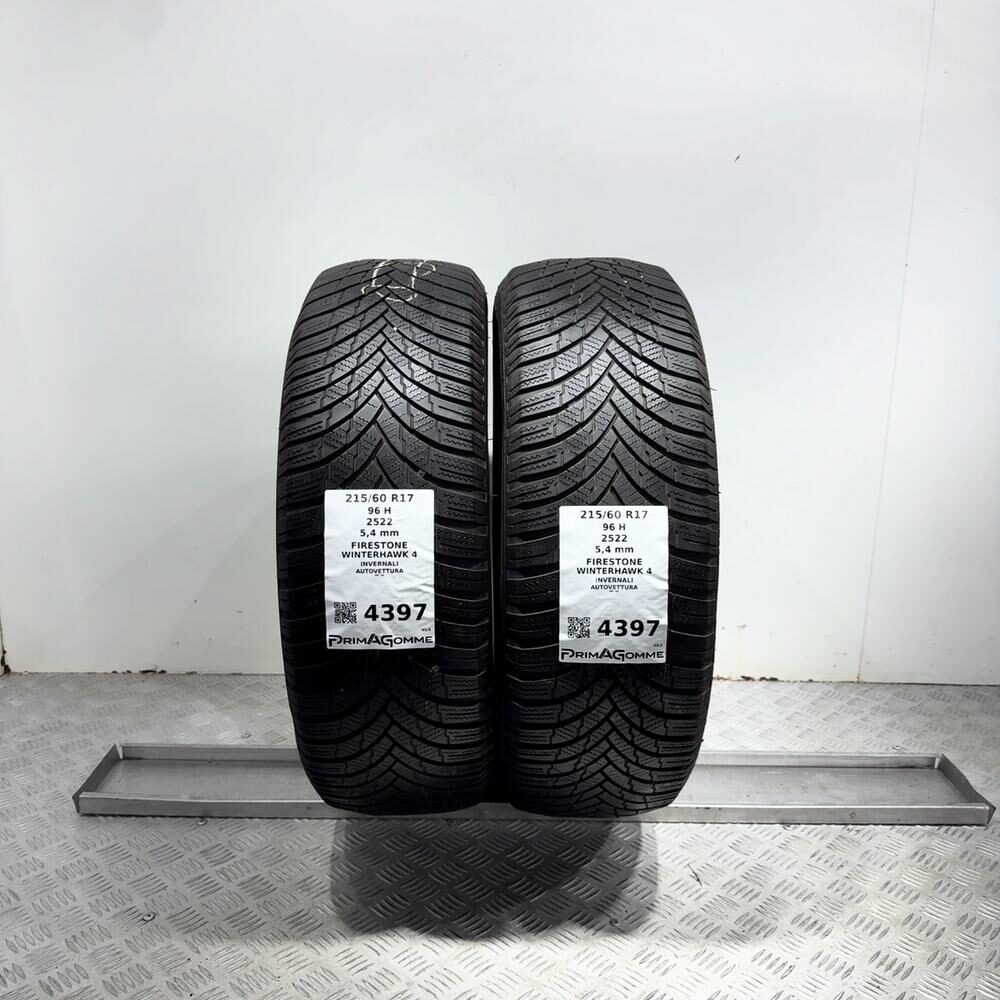 Gomme Usate 215 60 R17 96H Firestone Winterhawk 4 77% Invernali