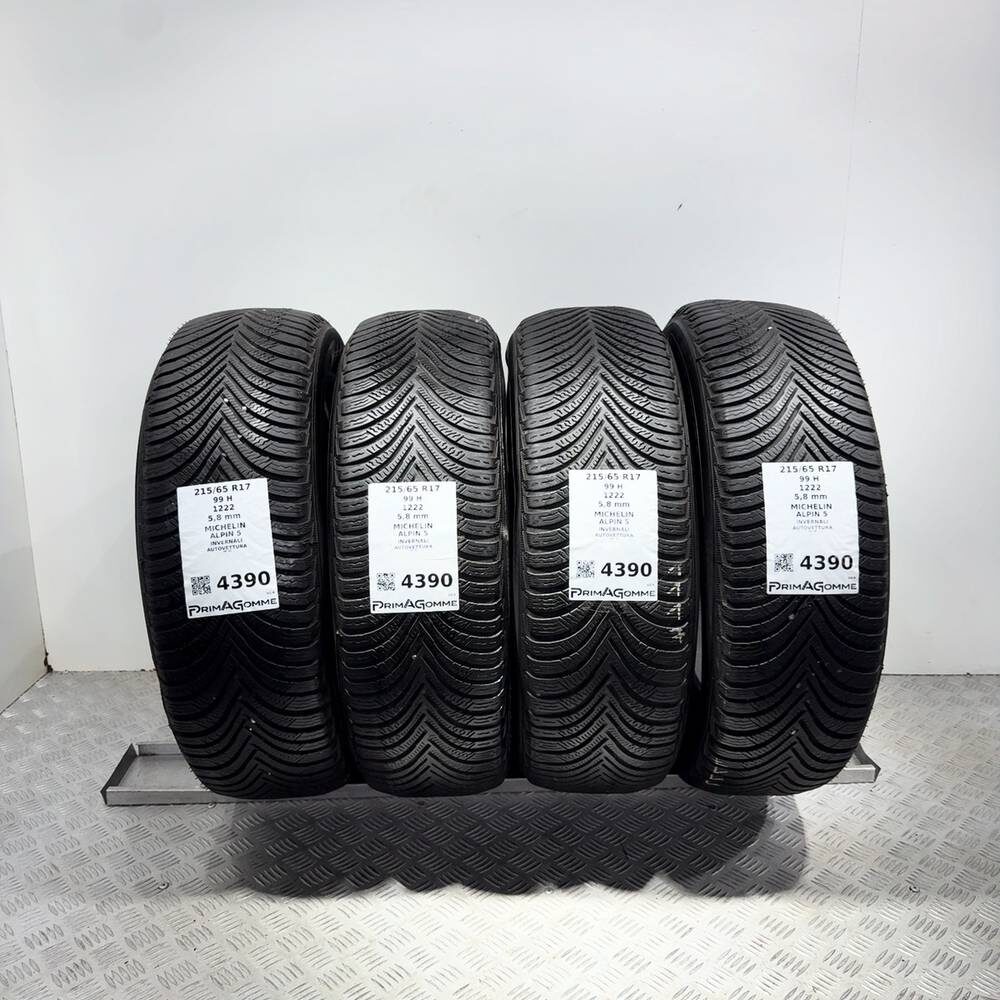 Gomme Usate 215 65 R17 99H Michelin Alpin 5 83% Invernali