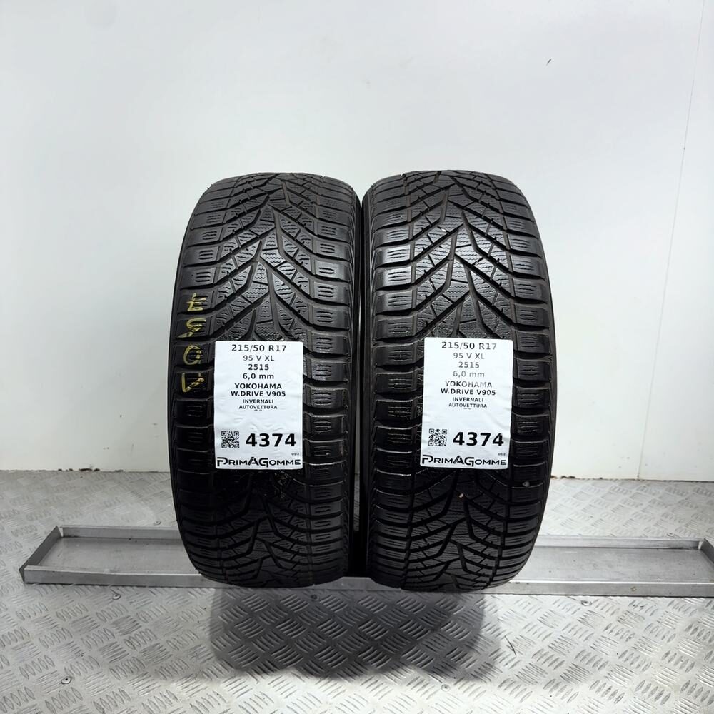 Gomme Usate 215 50 R17 95V XL Yokohama W.Drive V905 86% Invernali