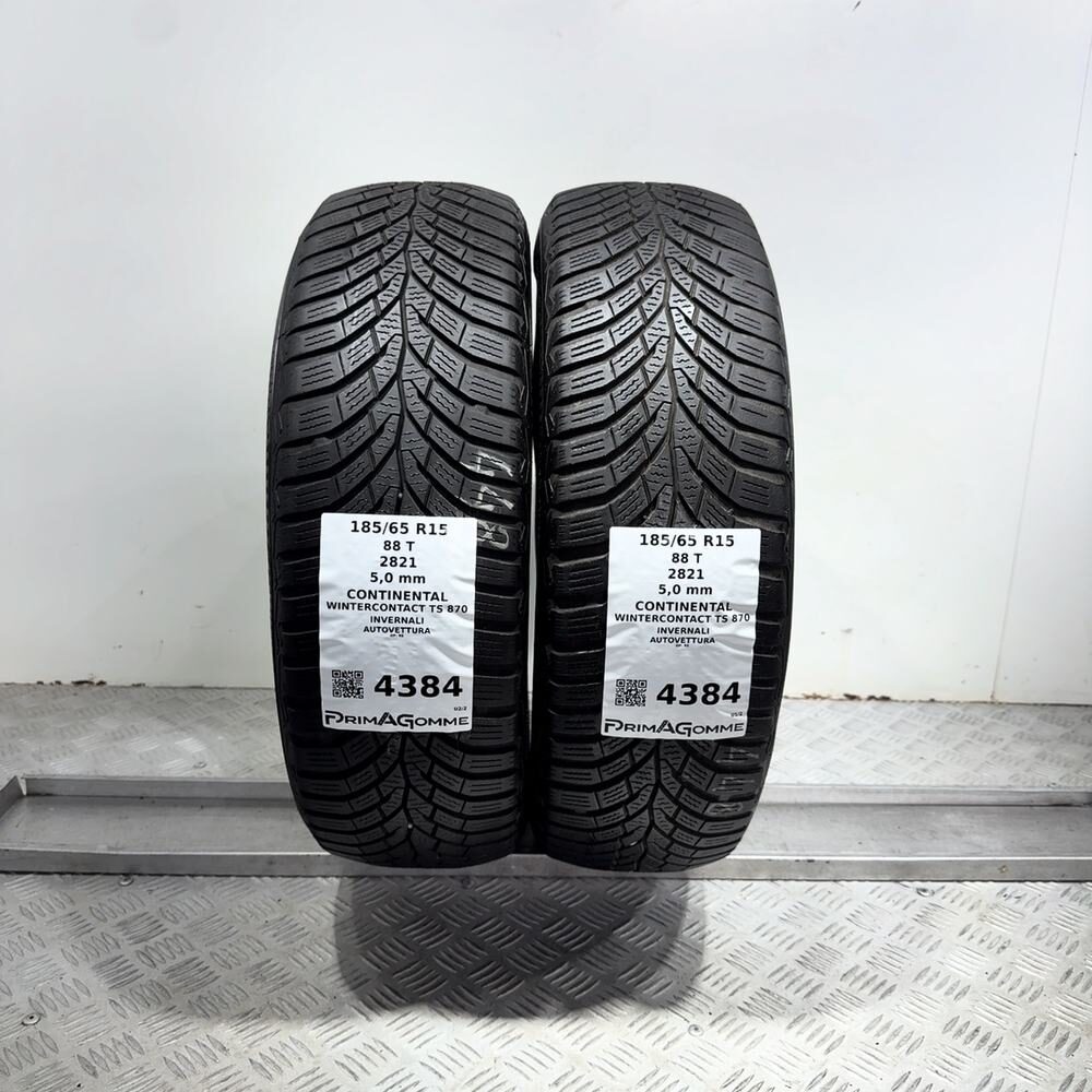 Gomme Usate 185 65 R15 88T Continental Wintercontact TS 870 71% Invernali