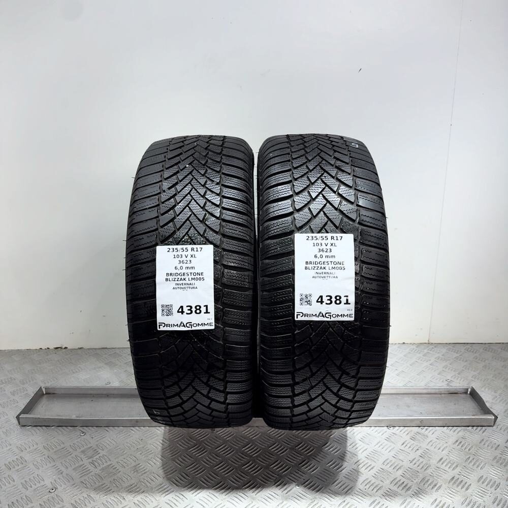 Gomme Usate 235 55 R17 103V XL Bridgestone Blizzak LM005 86% Invernali