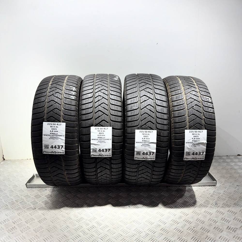 Gomme Usate 225 50 R17 98H XL Pirelli Winter Sottozero 3 Invernali