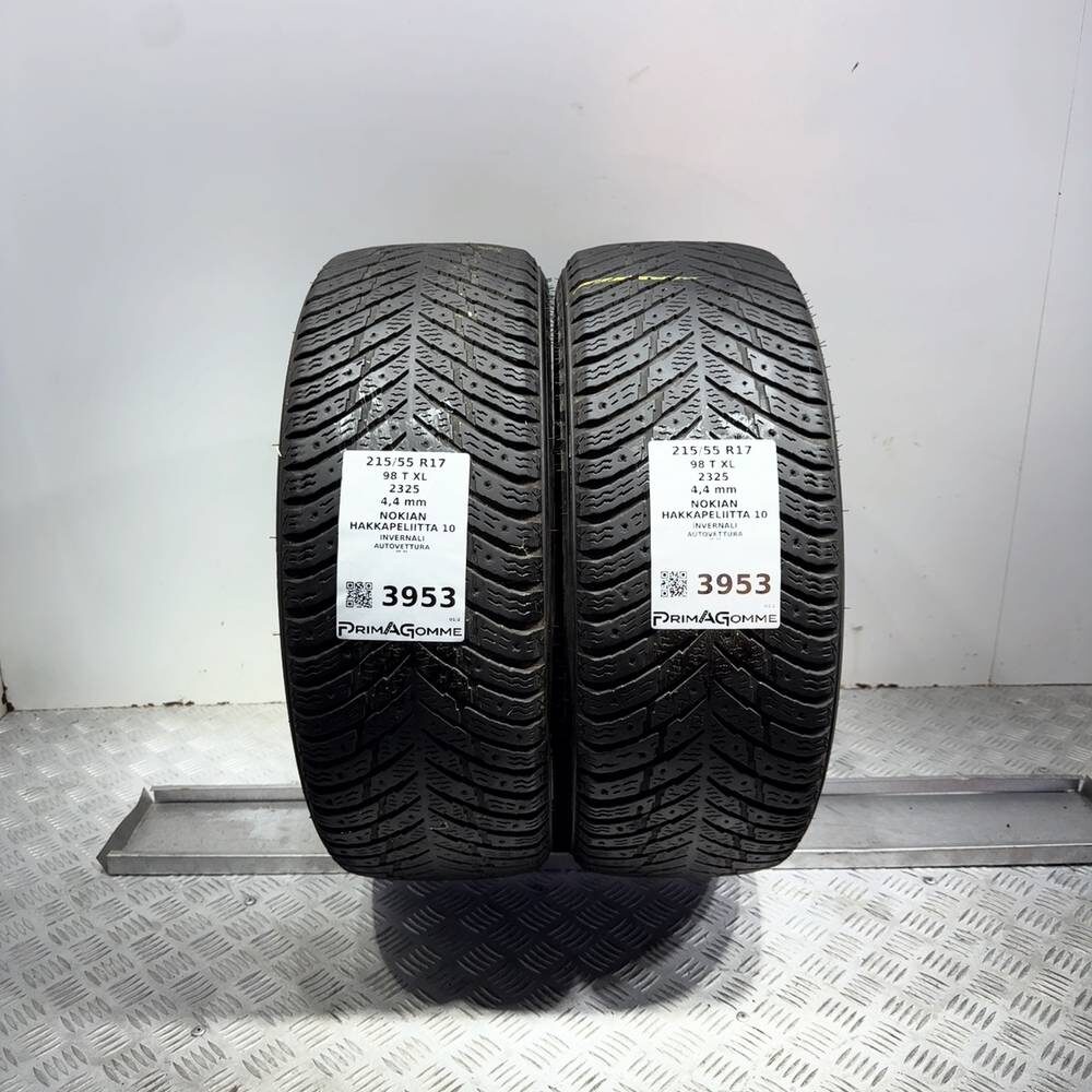 Gomme Usate 215 55 R17 98T XL Nokian Hakkapeliitta 10 Invernali