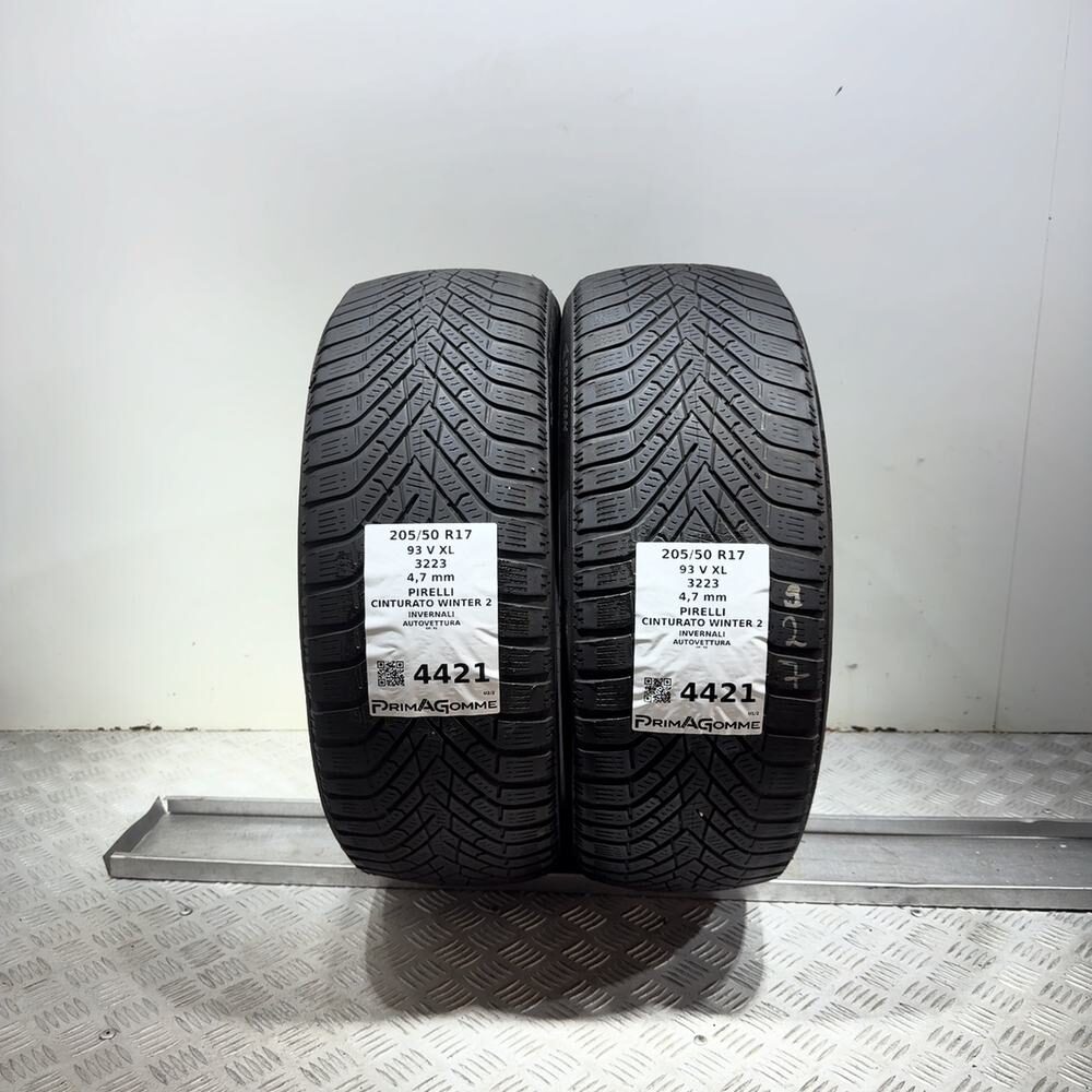 Gomme Usate 205 50 R17 93V XL Pirelli Cinturato Winter 2 Invernali