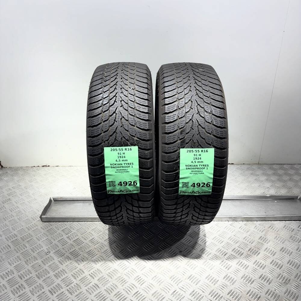 Gomme Usate 205 55 R16 91H Nokian Tyres Snowproof 1 Invernali