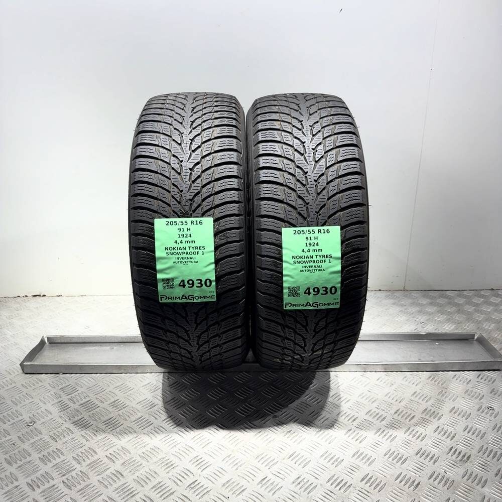 Gomme Usate 205 55 R16 91H Nokian Tyres Snowproof 1 Invernali