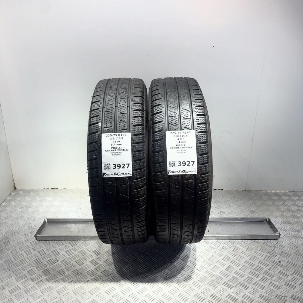 Gomme Usate 225 75 R16C 118/116R Pirelli Carrier Winter 77% Invernali