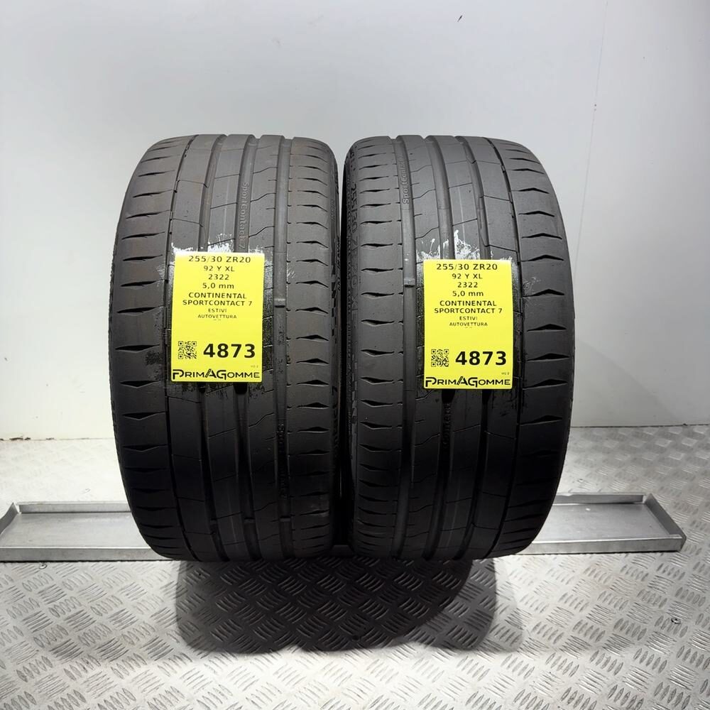 Gomme Usate 255 30 ZR20 92Y XL Continental Sportcontact 7 71% Estive