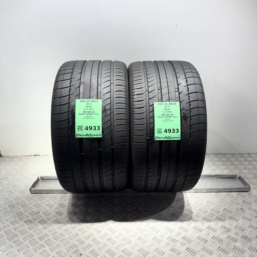 Gomme Usate 295 35 ZR18 99Y Michelin Pilot Sport PS2 81% Estive