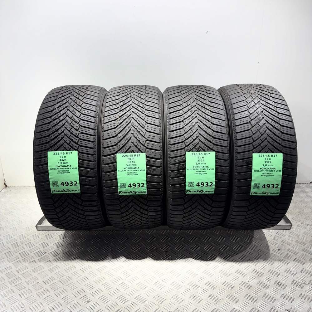 Gomme Usate 225 45 R17 91H Yokohama Bluearth*Winter V906 71% Invernali