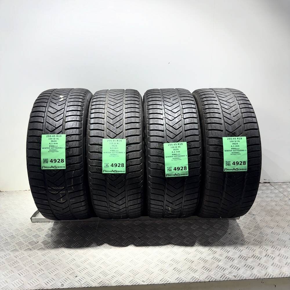 Gomme Usate 255 45 R19 104W XL Pirelli Winter Sottozero 3 Invernali