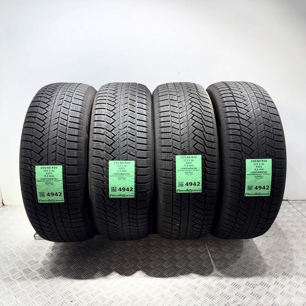 Gomme Usate 255 60 R20 113V XL Continental Wintercontact TS 850 P 76% Invernali