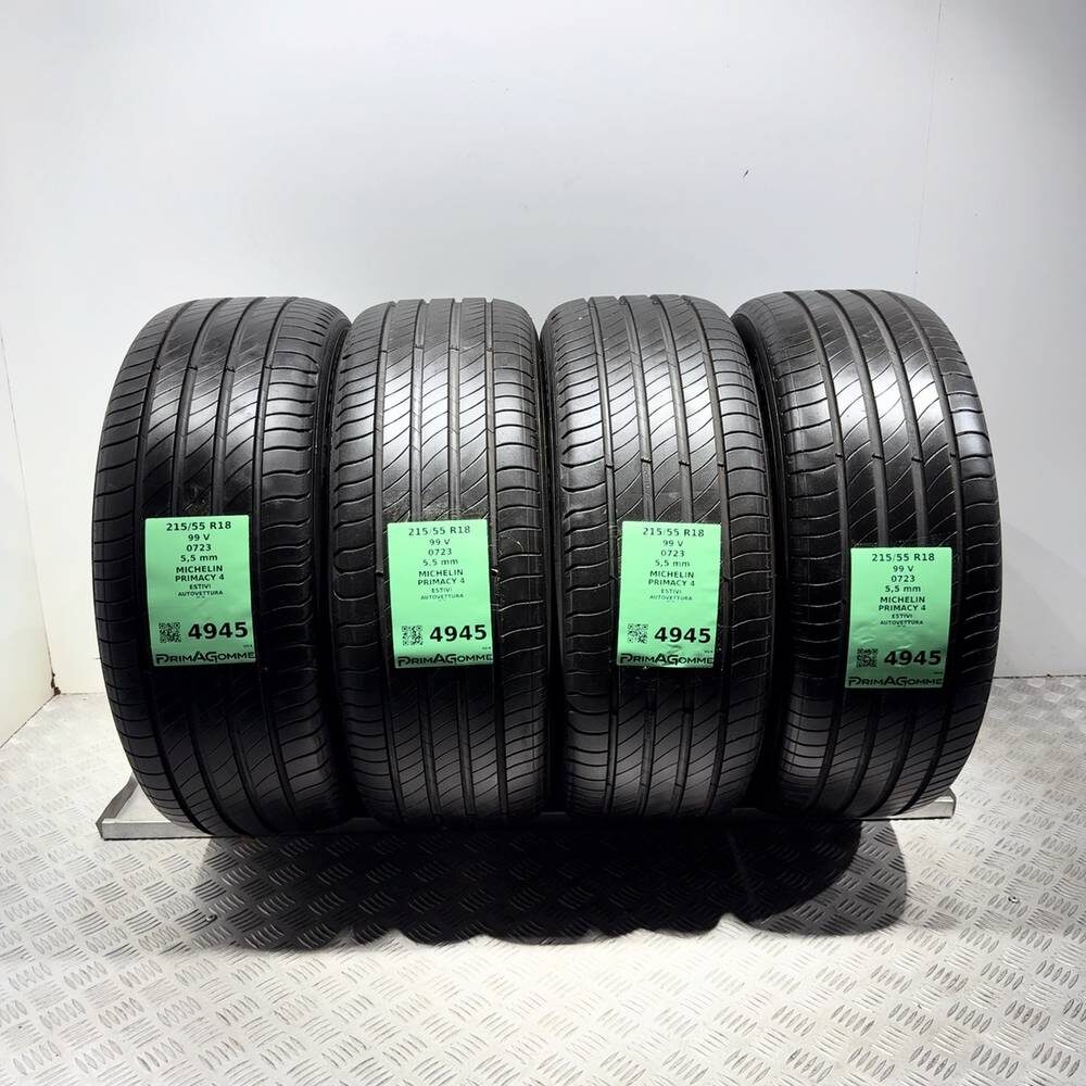 Gomme Usate 215 55 R18 99V Michelin Primacy 4 79% Estive