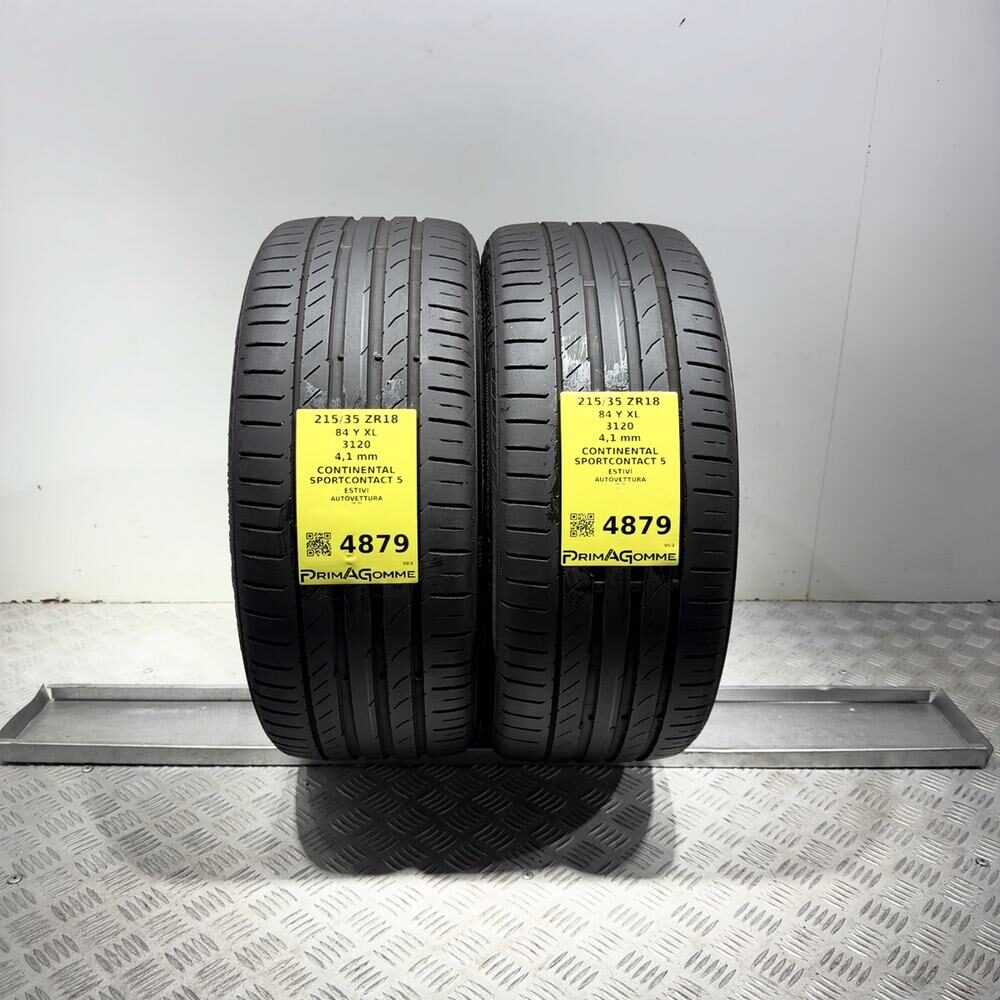 Gomme Usate 215 35 ZR18 84Y XL Continental Sportcontact 5 Estive