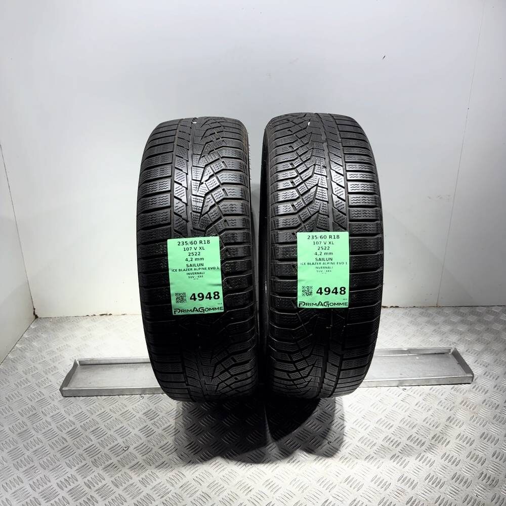 Gomme Usate 235 60 R18 107V XL Sailun Ice Blazer Alpine Evo 1 Invernali