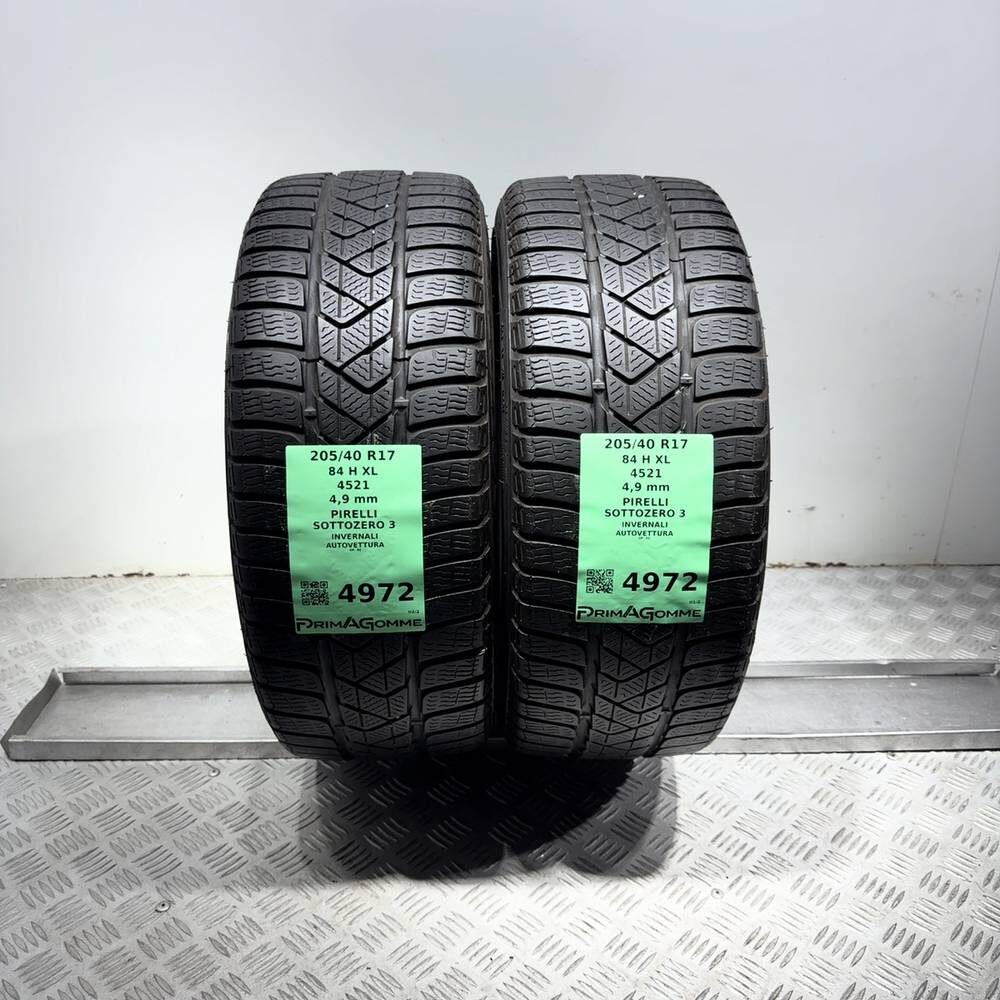 Gomme Usate 205 40 R17 84H XL Pirelli Sottozero 3 Invernali