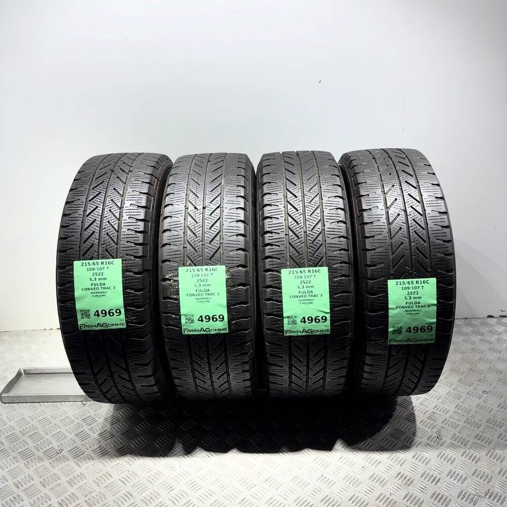 Gomme Usate 215 65 R16C 109/107T Fulda Conveo Trac 3 76% Invernali