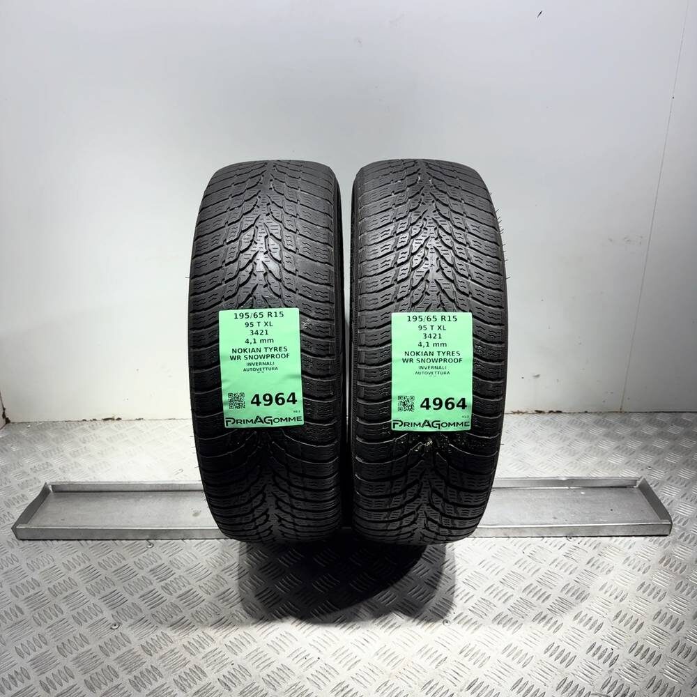 Gomme Usate 195 65 R15 95T XL Nokian Tyres WR Snowproof Invernali