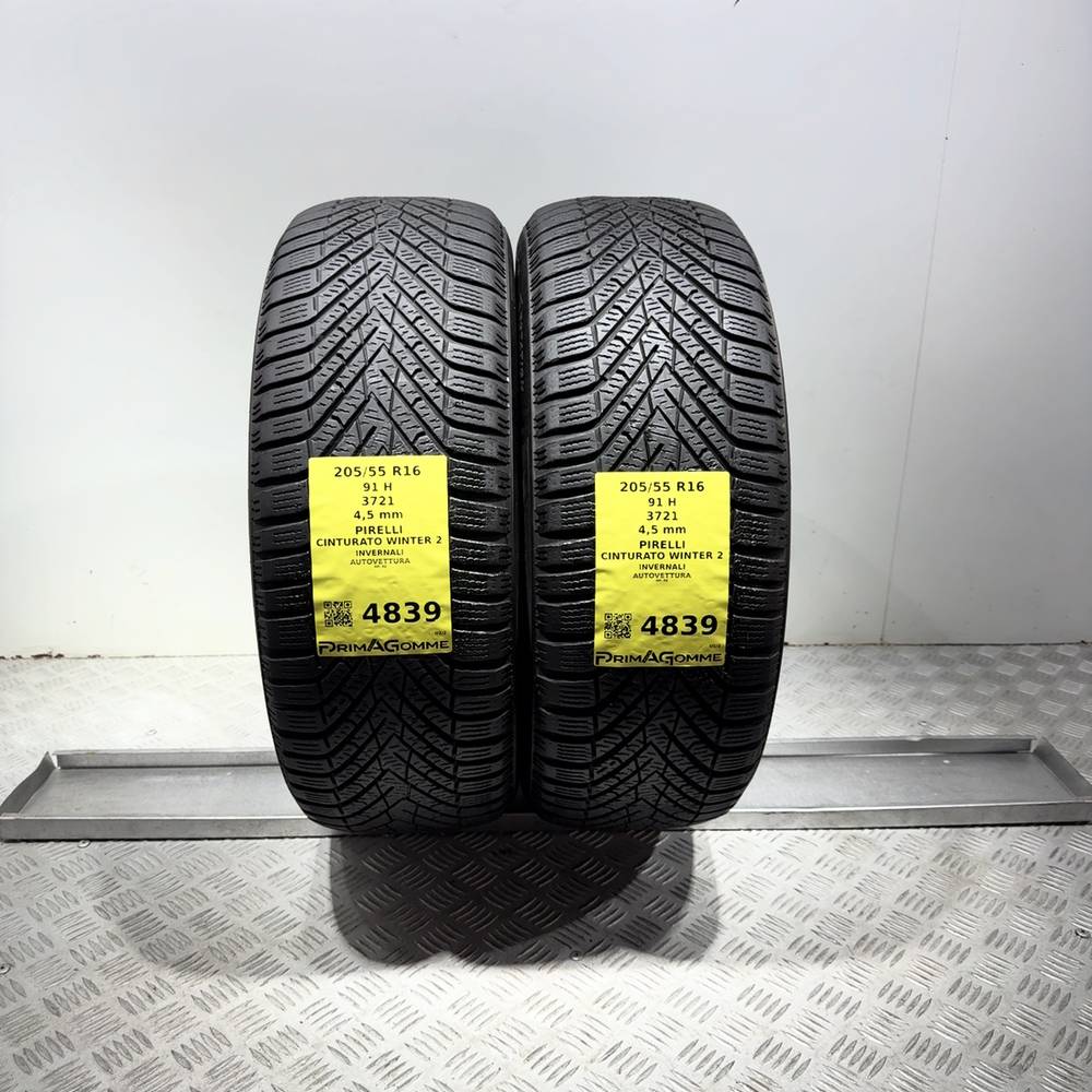Gomme Usate 205 55 R16 91H Pirelli Cinturato Winter 2 Invernali