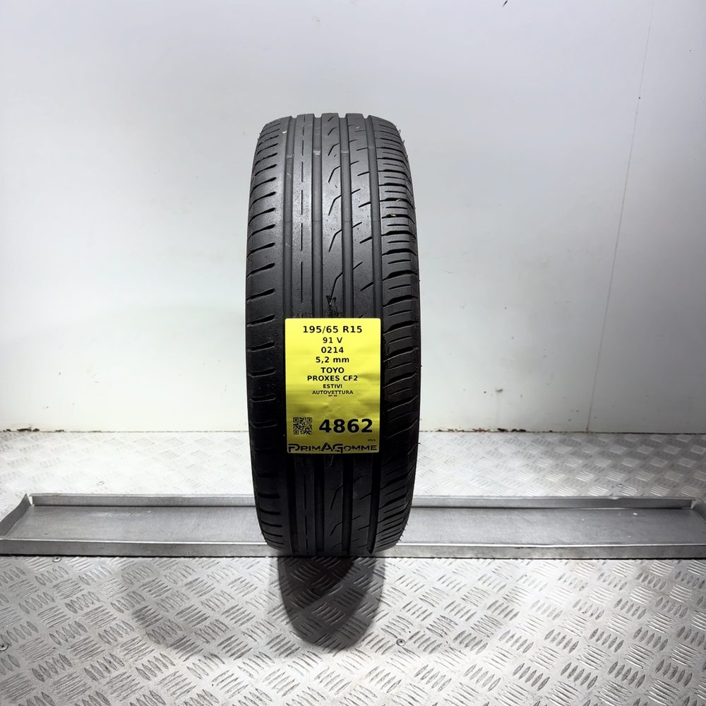 Gomma Usata 195 65 R15 91V Toyo Proxes CF2 74% Estivo