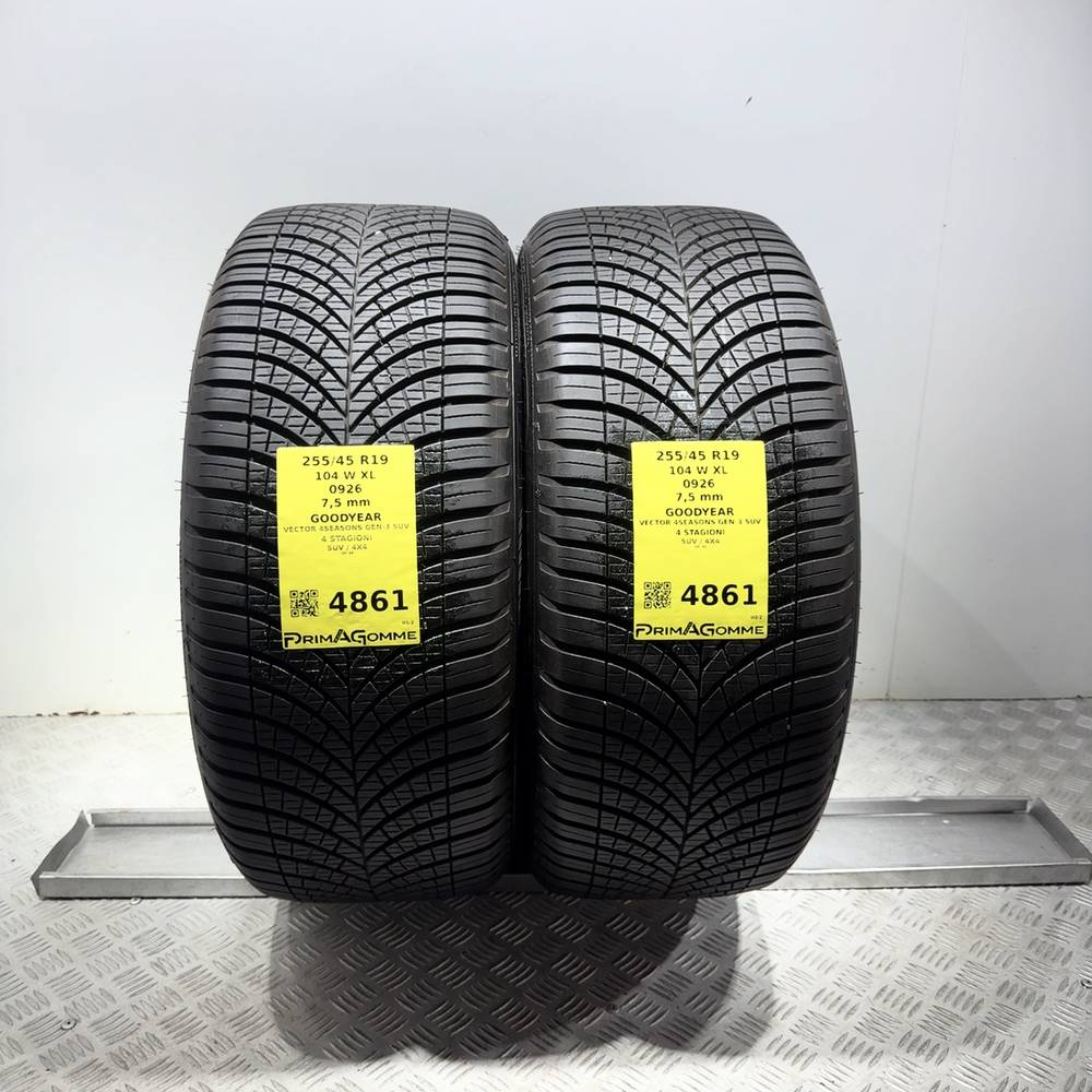 Gomme Usate 255 45 R19 104W XL Goodyear Vector 4Seasons Gen-3 SUV 98% 4 Stagioni