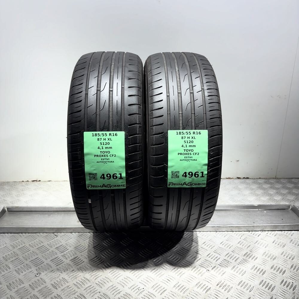 Gomme Usate 185 55 R16 87H XL Toyo Proxes CF2 Estive