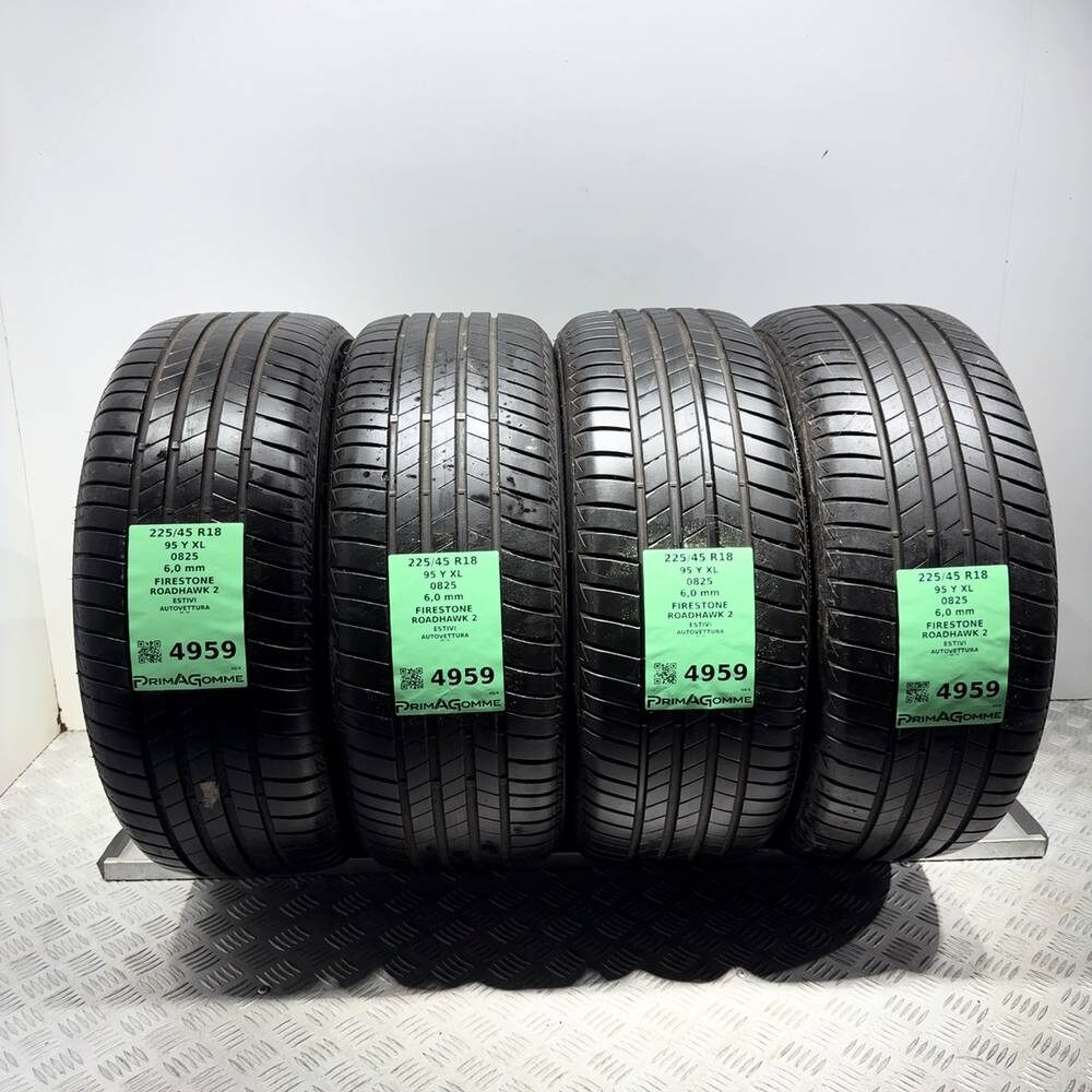 Gomme Usate 225 45 R18 95Y XL Firestone Roadhawk 2 86% Estive