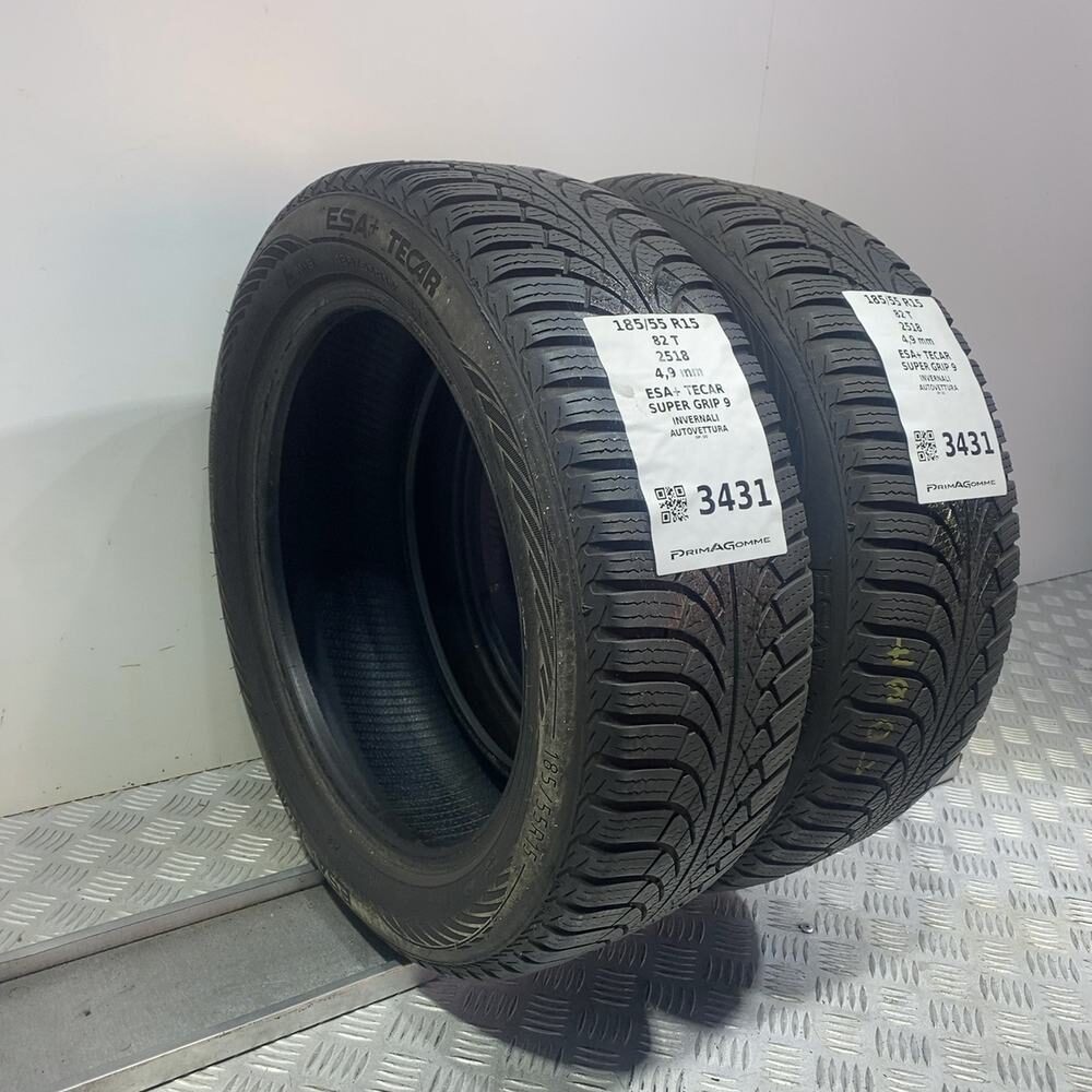 Gomme Usate 185 55 R15 82T Esa+ Tecar Super Grip 9 Invernali - immagine 2