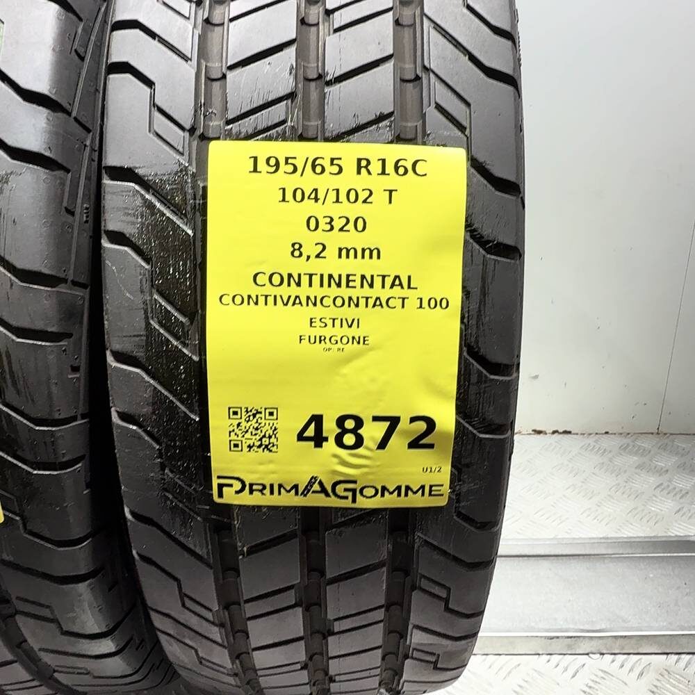 Gomme Usate 195 65 R16C 104/102T Continental Contivancontact 100 98% Estive - immagine 3