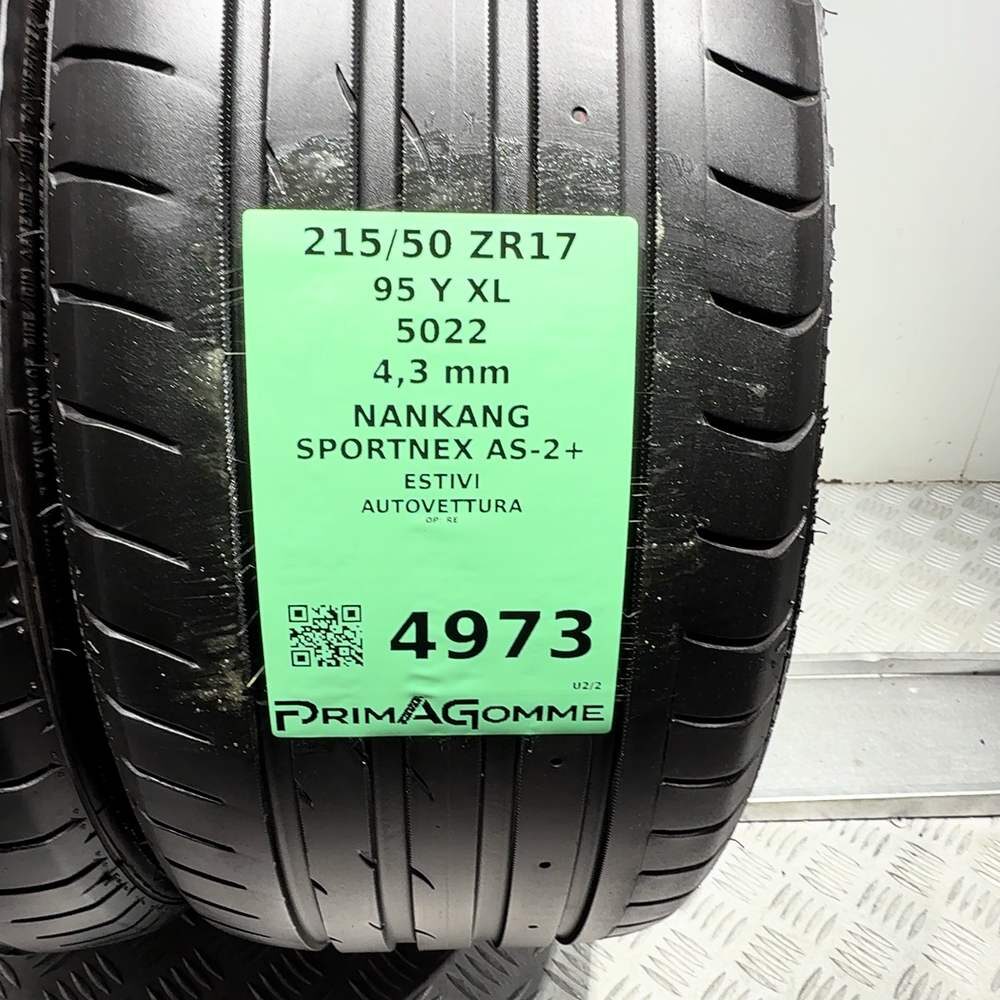 Gomme Usate 215 50 ZR17 95Y XL Nankang Sportnex AS-2+ Estive - immagine 3