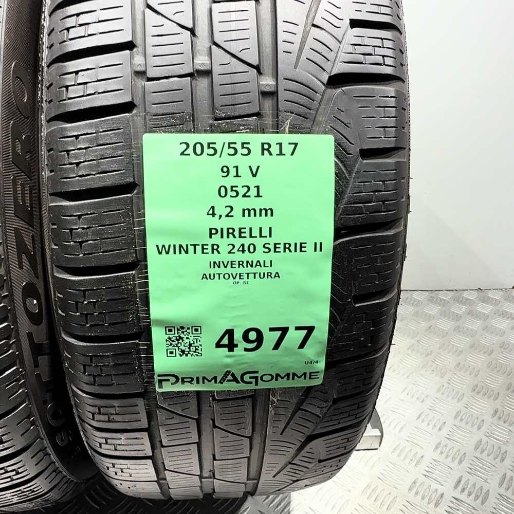Gomme Usate 205 55 R17 91V Pirelli Winter 240 Serie II Invernali - immagine 3