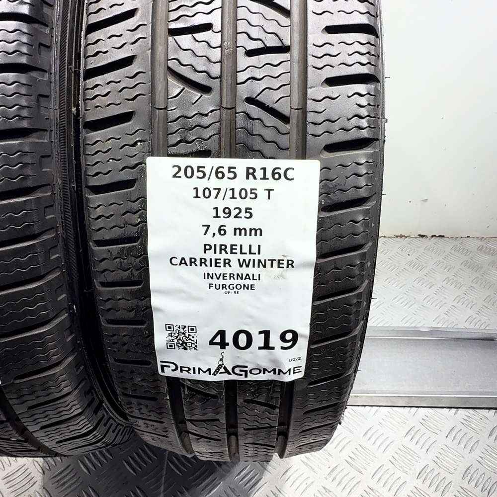 Gomme Usate 205 65 R16C 107/105T Pirelli Carrier Winter 98% Invernali - immagine 3