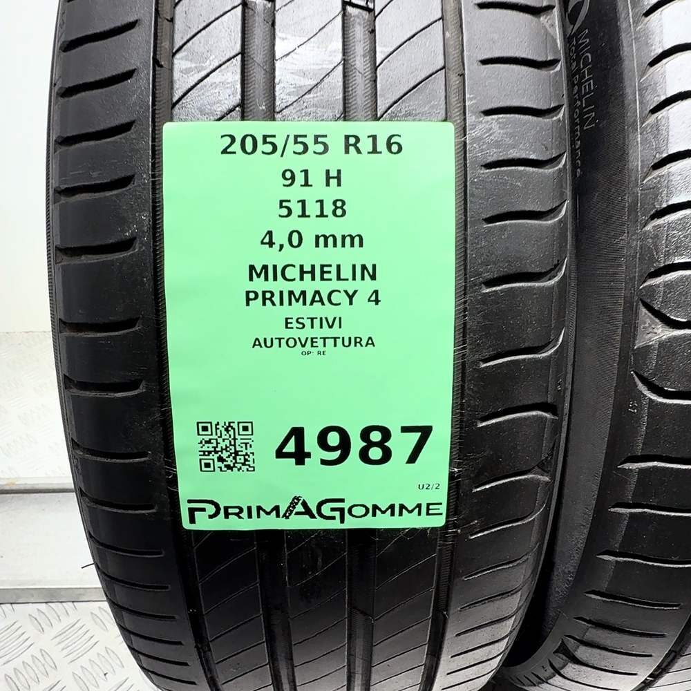Gomme Usate 205 55 R16 91H Michelin Primacy 4 Estive - immagine 3