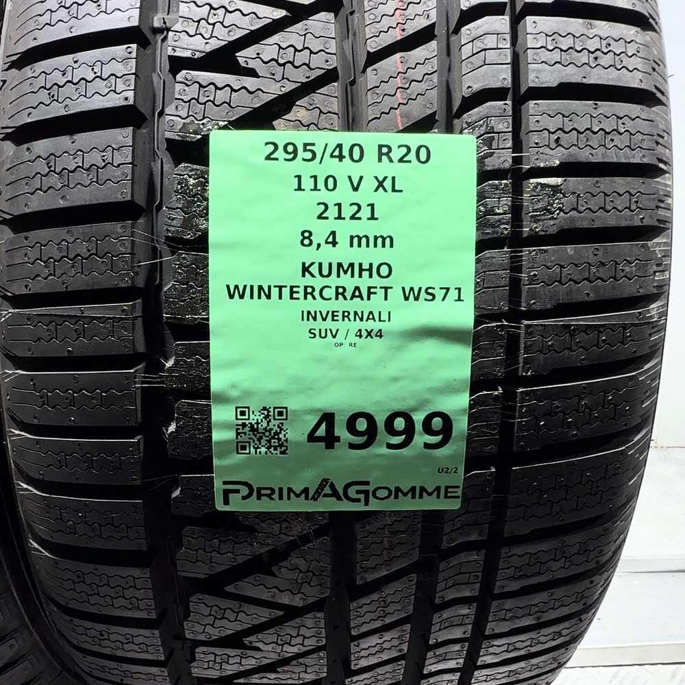 Gomme Usate 295 40 R20 110V XL Kumho Wintercraft WS71 98% Invernali - immagine 3